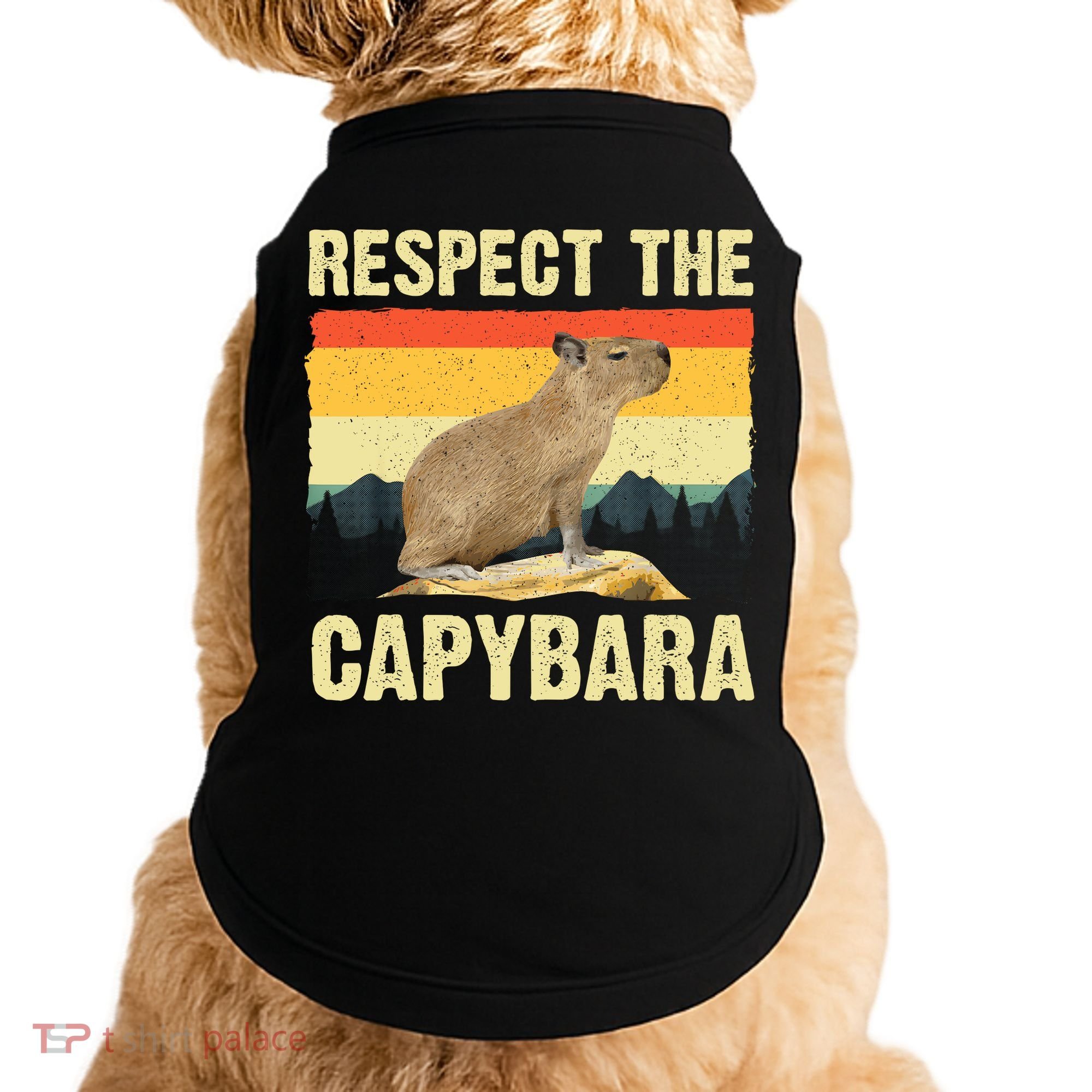 Capybara Art Rodent Animal Lover Capybara Doggie Tank