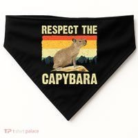 Capybara Art Rodent Animal Lover Capybara USA-Made Doggie Bandana thumb 0