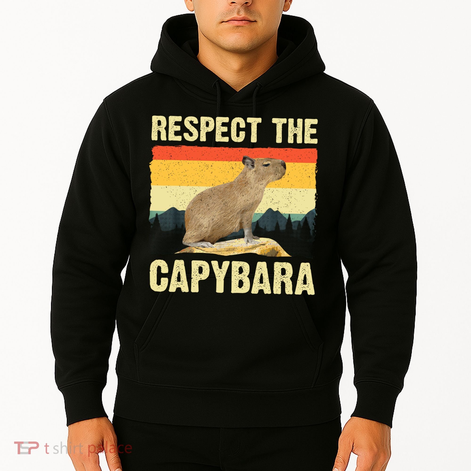 Capybara Art Rodent Animal Lover Capybara Hoodie