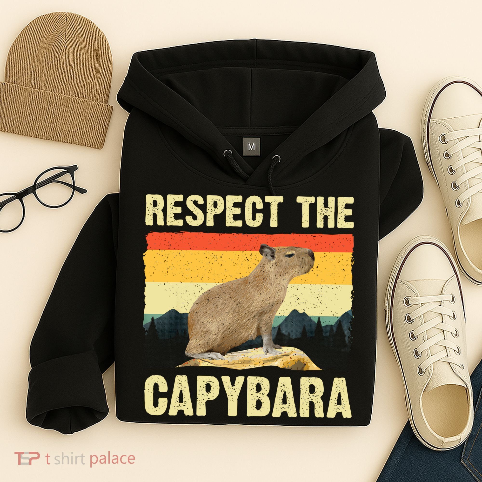 Capybara Art Rodent Animal Lover Capybara Hoodie