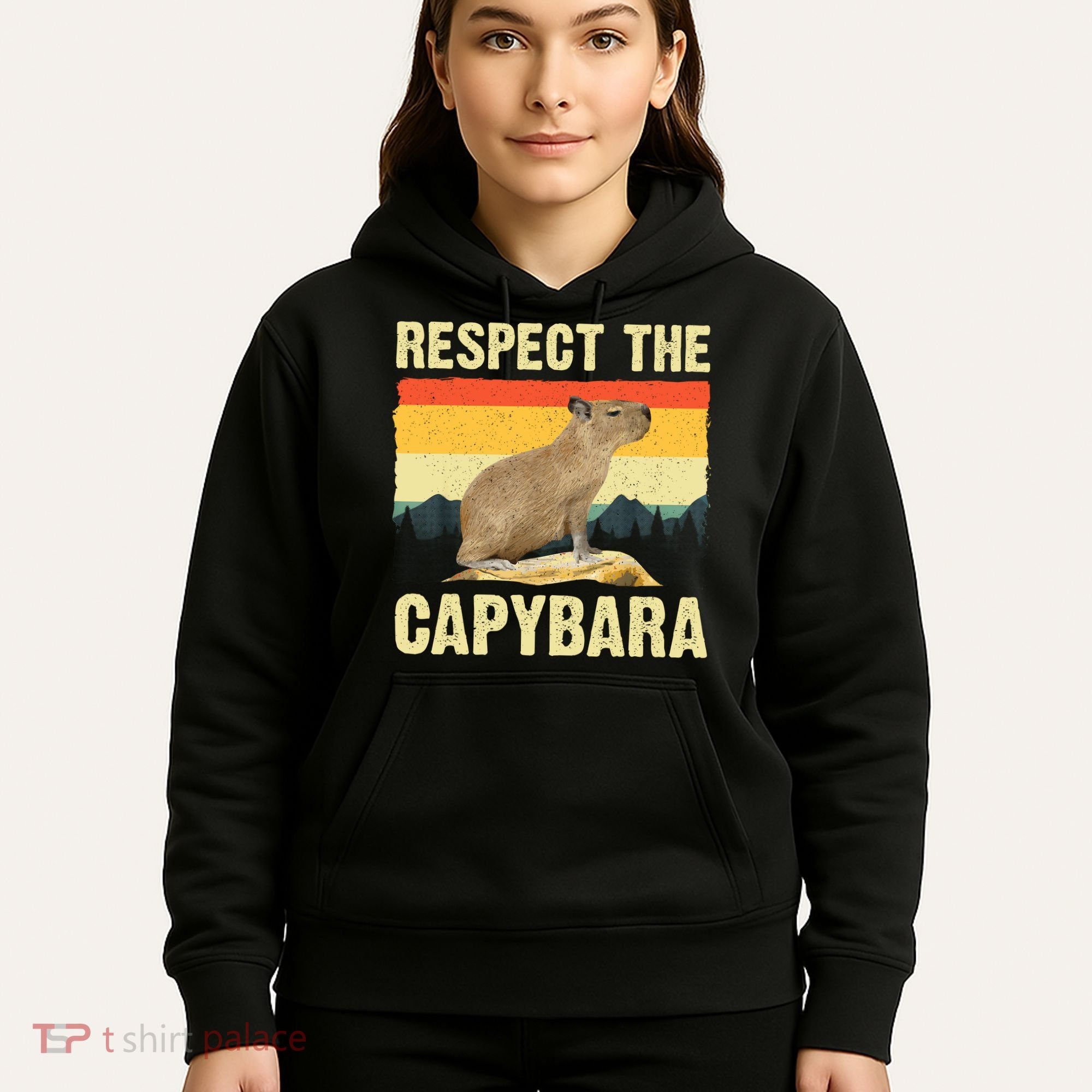 Capybara Art Rodent Animal Lover Capybara Hoodie
