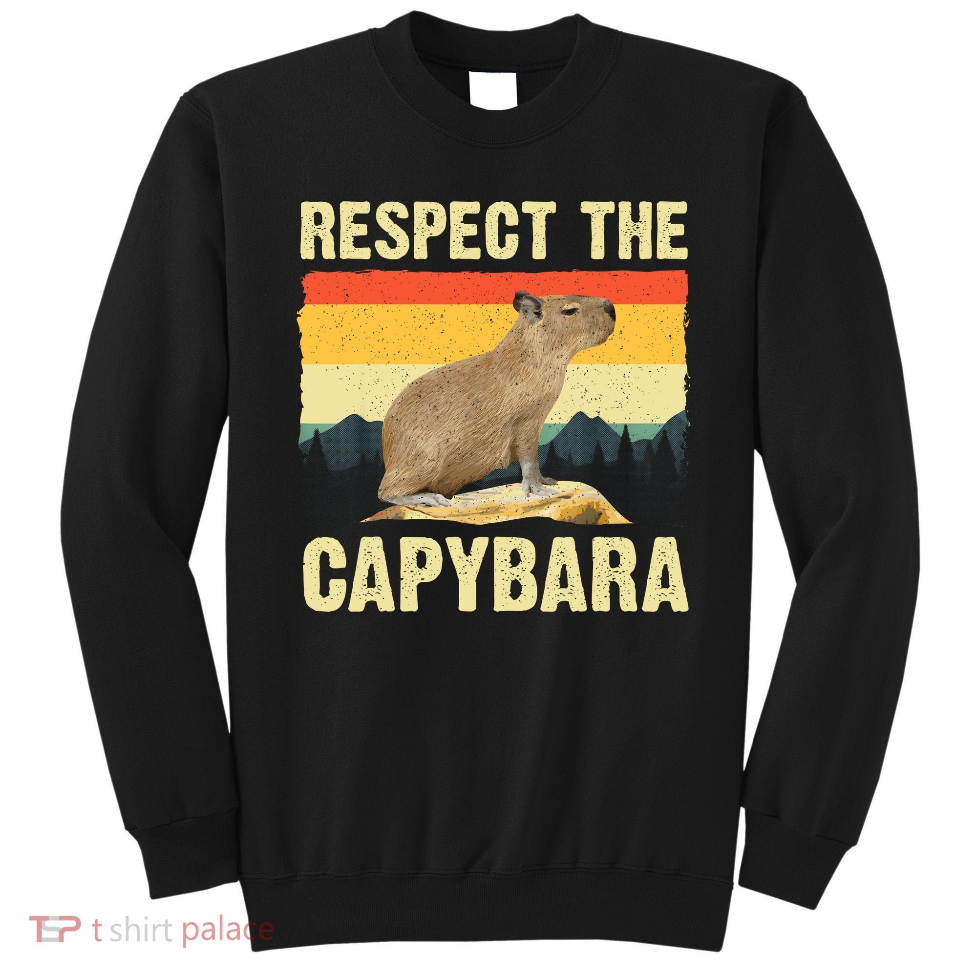 Capybara Art Rodent Animal Lover Capybara Sweatshirt