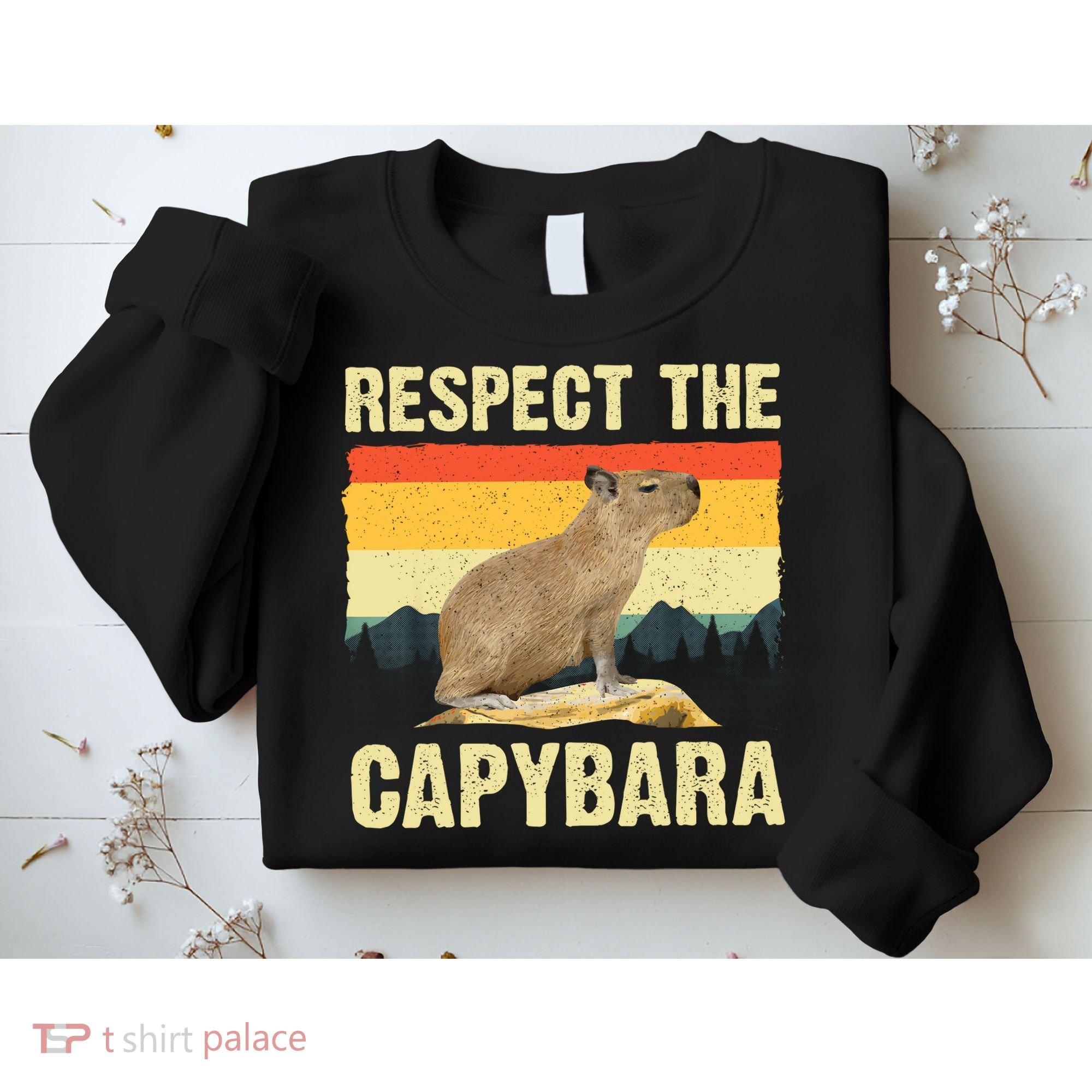 Capybara Art Rodent Animal Lover Capybara Sweatshirt