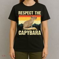 Capybara Art Rodent Animal Lover Capybara T-Shirt thumb 4