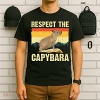Capybara Art Rodent Animal Lover Capybara T-Shirt thumb 6