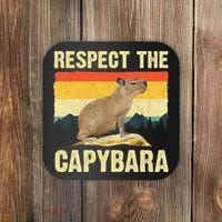 Capybara Art Rodent Animal Lover Capybara Coaster thumb 0