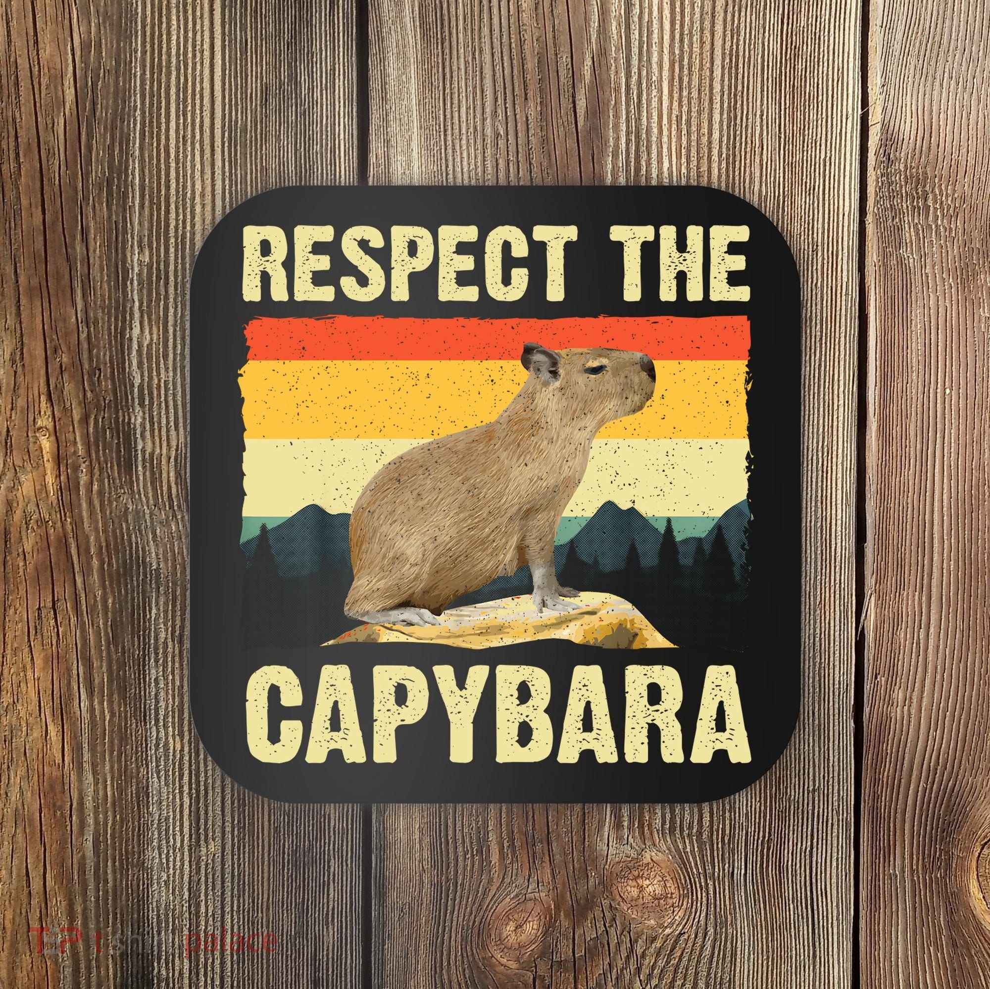 Capybara Art Rodent Animal Lover Capybara Coaster