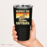 Capybara Art Rodent Animal Lover Capybara Tumbler thumb 2