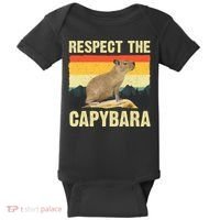 Capybara Art Rodent Animal Lover Capybara Baby Bodysuit thumb 0