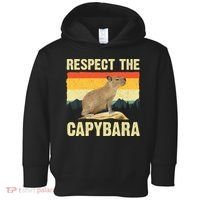 Capybara Art Rodent Animal Lover Capybara Toddler Hoodie thumb 0