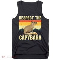 Capybara Art Rodent Animal Lover Capybara Tank Top thumb 0