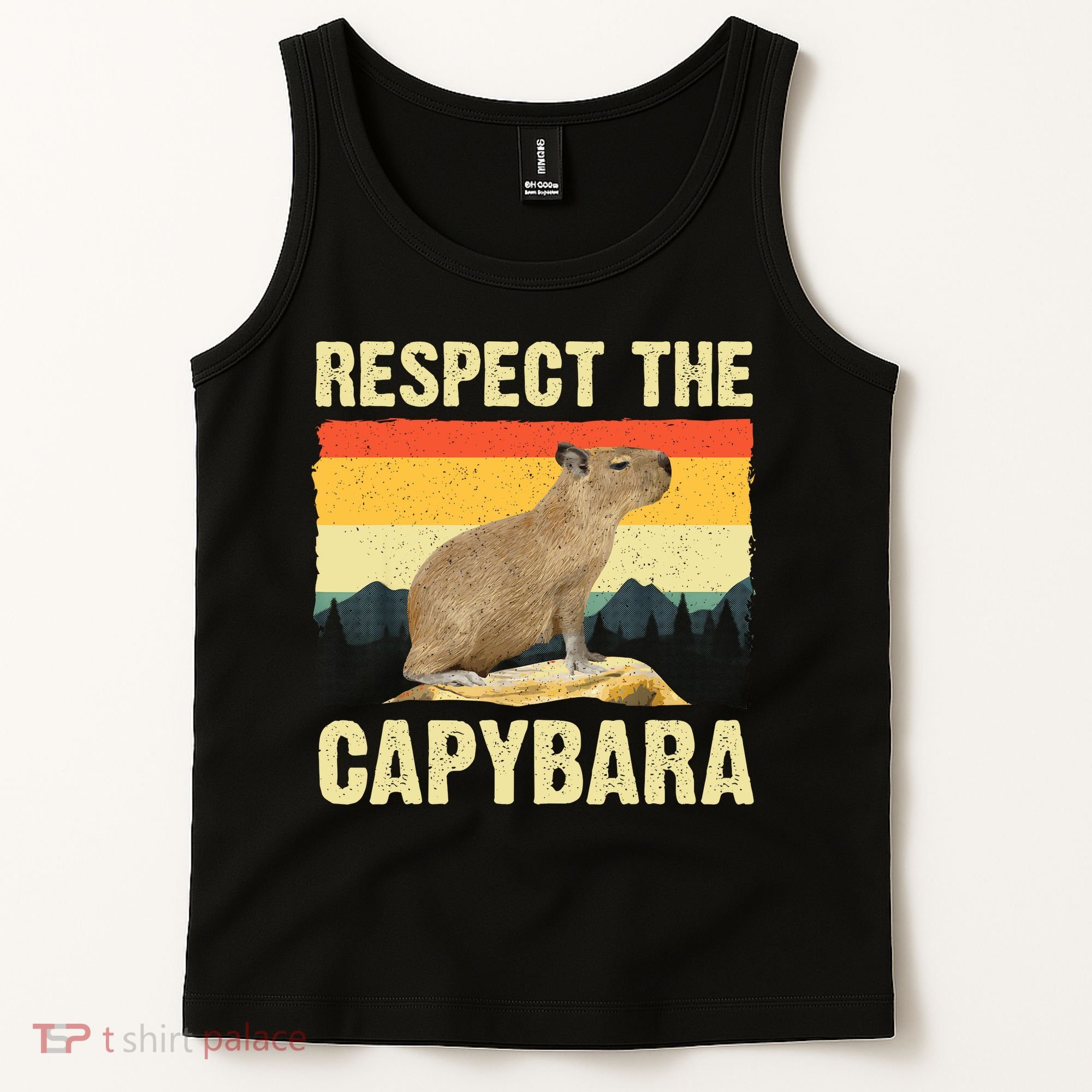 Capybara Art Rodent Animal Lover Capybara Tank Top