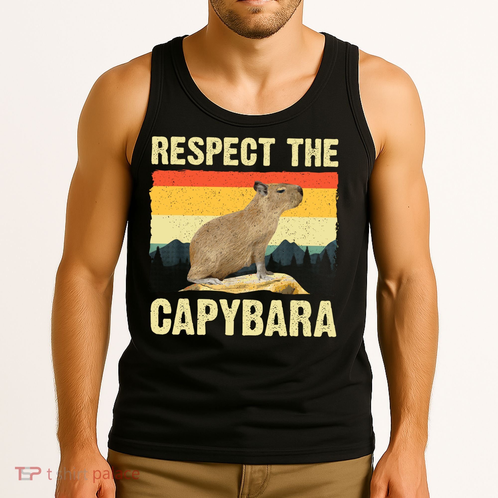 Capybara Art Rodent Animal Lover Capybara Tank Top
