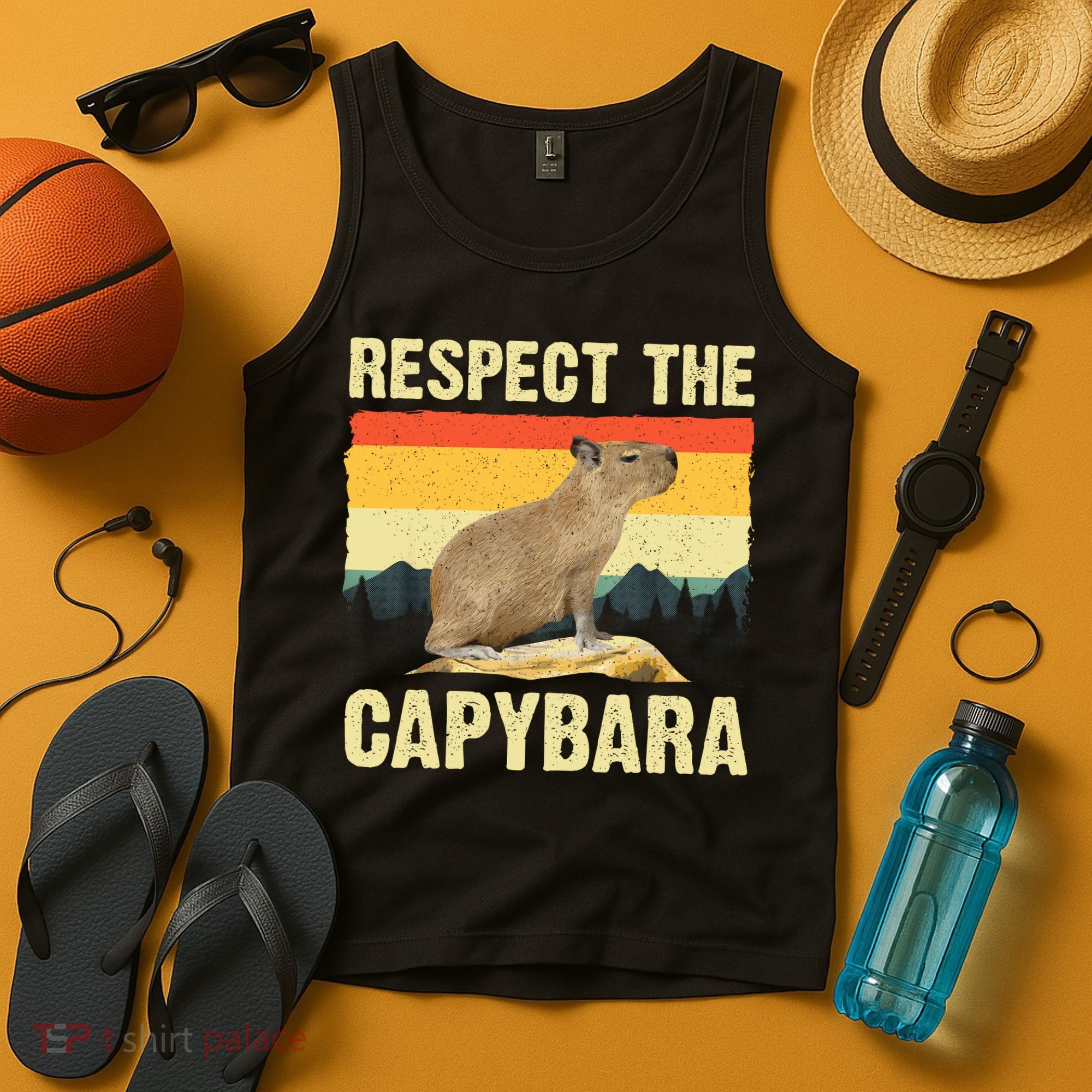 Capybara Art Rodent Animal Lover Capybara Tank Top