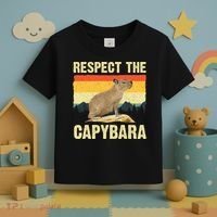 Capybara Art Rodent Animal Lover Capybara Toddler T-Shirt thumb 3