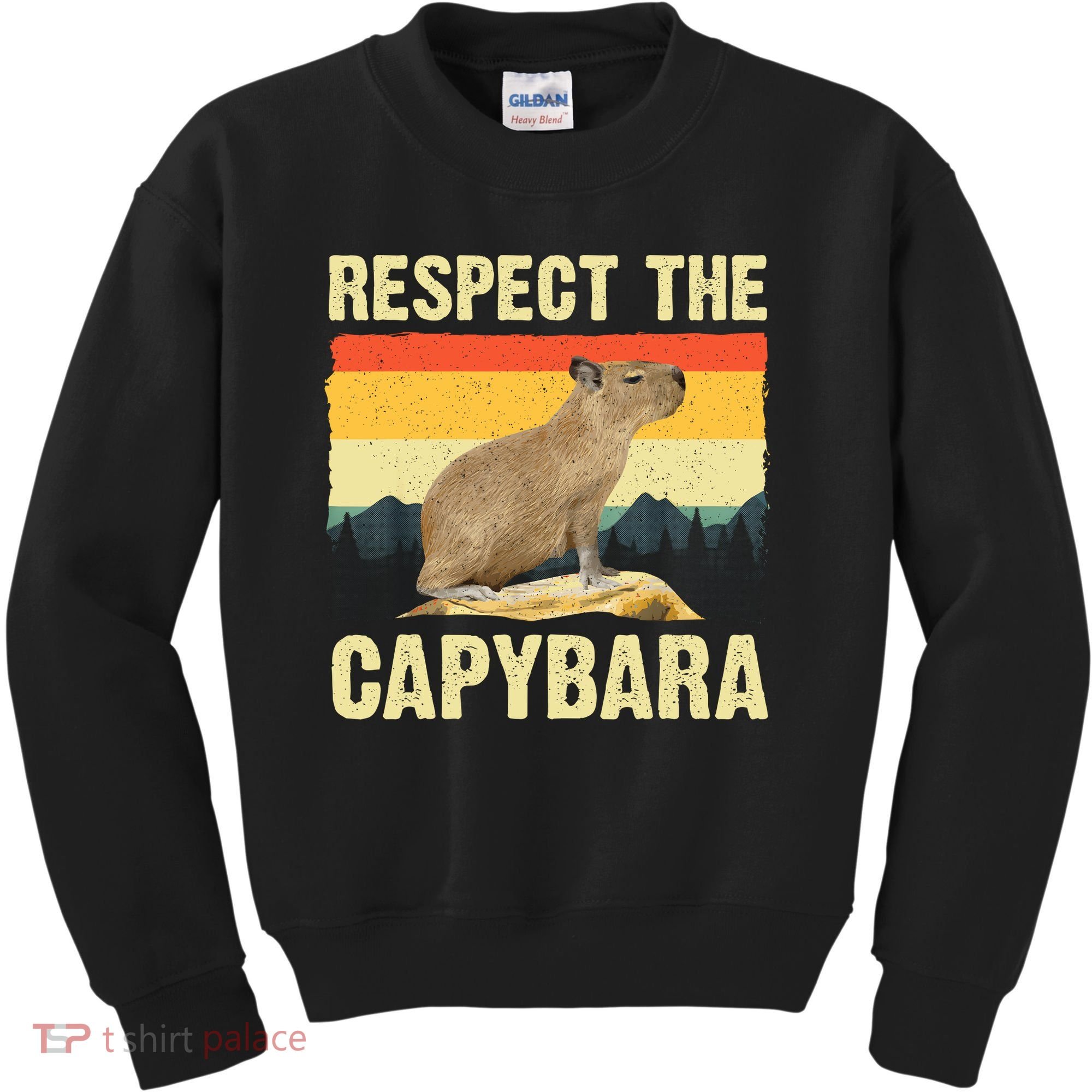 Capybara Art Rodent Animal Lover Capybara Kids Sweatshirt