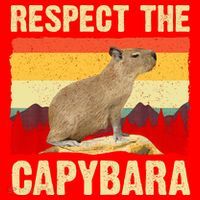 Capybara Art Rodent Animal Lover Capybara Santa Hat thumb 1
