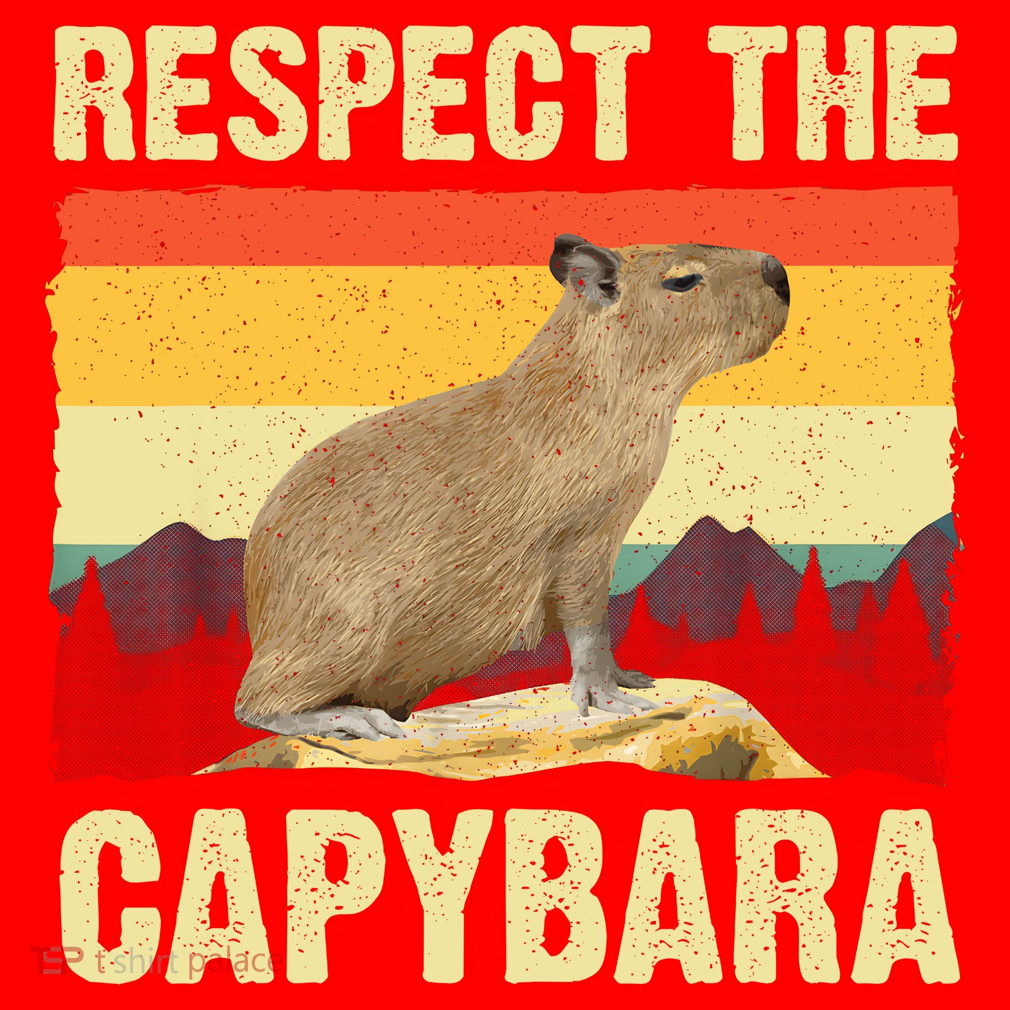 Capybara Art Rodent Animal Lover Capybara Santa Hat