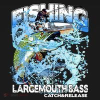 Catch And Release Largemouth Bass Fishing Backpack thumb 2