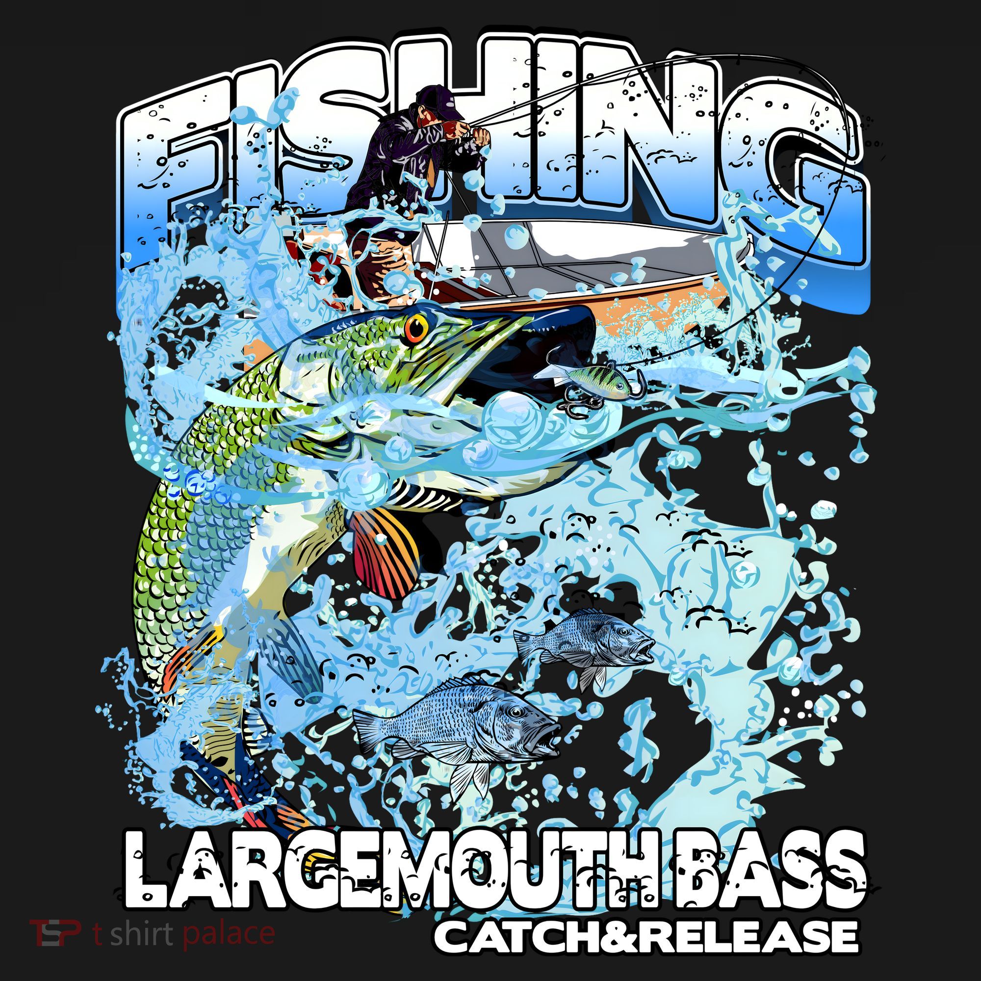 Catch And Release Largemouth Bass Fishing Backpack