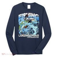 Catch And Release Largemouth Bass Fishing Long Sleeve Shirt thumb 0
