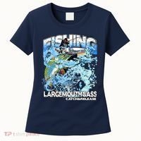 Catch And Release Largemouth Bass Fishing Women's T-Shirt thumb 0
