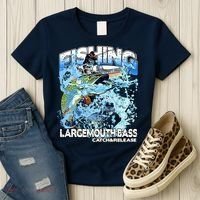 Catch And Release Largemouth Bass Fishing Women's T-Shirt thumb 3