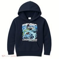Catch And Release Largemouth Bass Fishing Kids Hoodie thumb 0