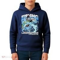 Catch And Release Largemouth Bass Fishing Kids Hoodie thumb 4
