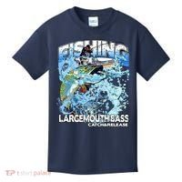 Catch And Release Largemouth Bass Fishing Kids T-Shirt thumb 0