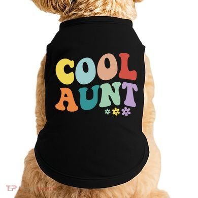 Cool Aunt Retro Gift Doggie Tank