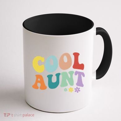 Cool Aunt Retro Gift Coffee Mug back