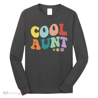 Cool Aunt Retro Gift Long Sleeve Shirt