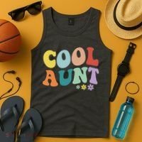 Cool Aunt Retro Gift Tank Top thumb 4