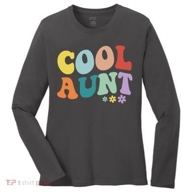 Cool Aunt Retro Gift Women's Long Sleeve Shirt