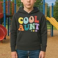 Cool Aunt Retro Gift Kids Hoodie thumb 2