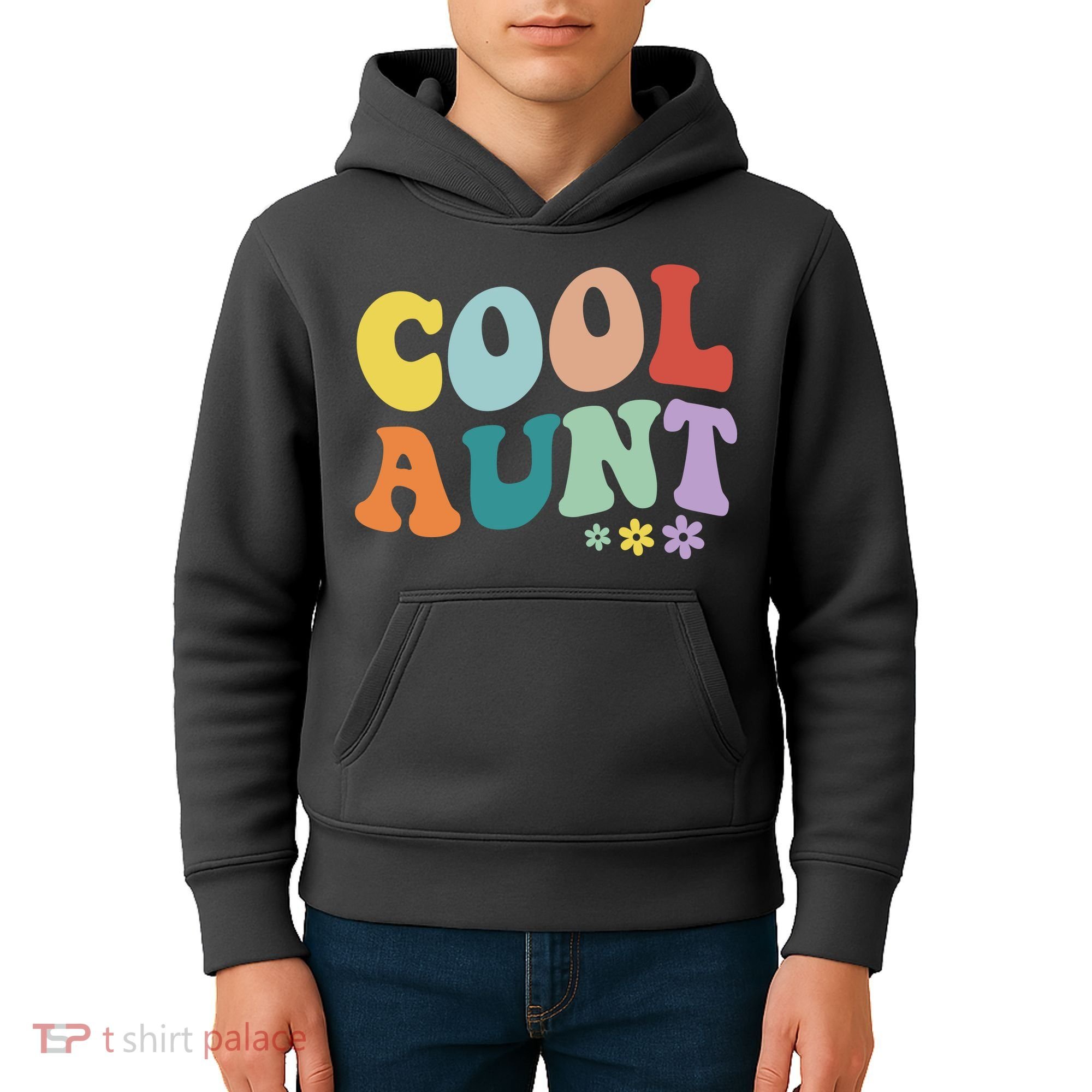 Cool Aunt Retro Gift Kids Hoodie
