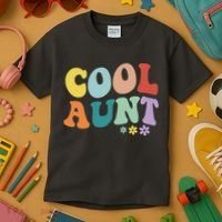 Cool Aunt Retro Gift Kids T-Shirt thumb 3