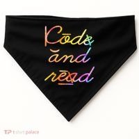 Code And Read Dyslexia Awareness USA-Made Doggie Bandana thumb 0