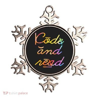 Code And Read Dyslexia Awareness Ornament