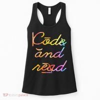 Code And Read Dyslexia Awareness Women's Tank Top thumb 0