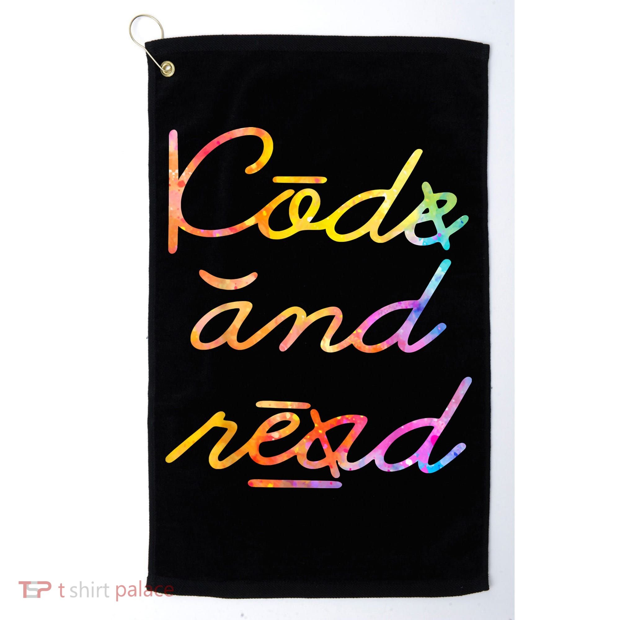 Code And Read Dyslexia Awareness Golf Towel
