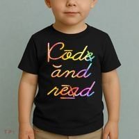 Code And Read Dyslexia Awareness Toddler T-Shirt thumb 2