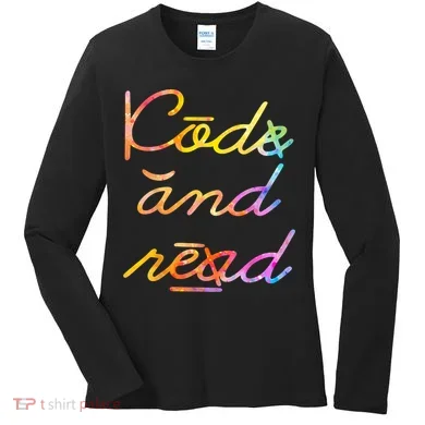 Code And Read Dyslexia Awareness Women's Long Sleeve Shirt