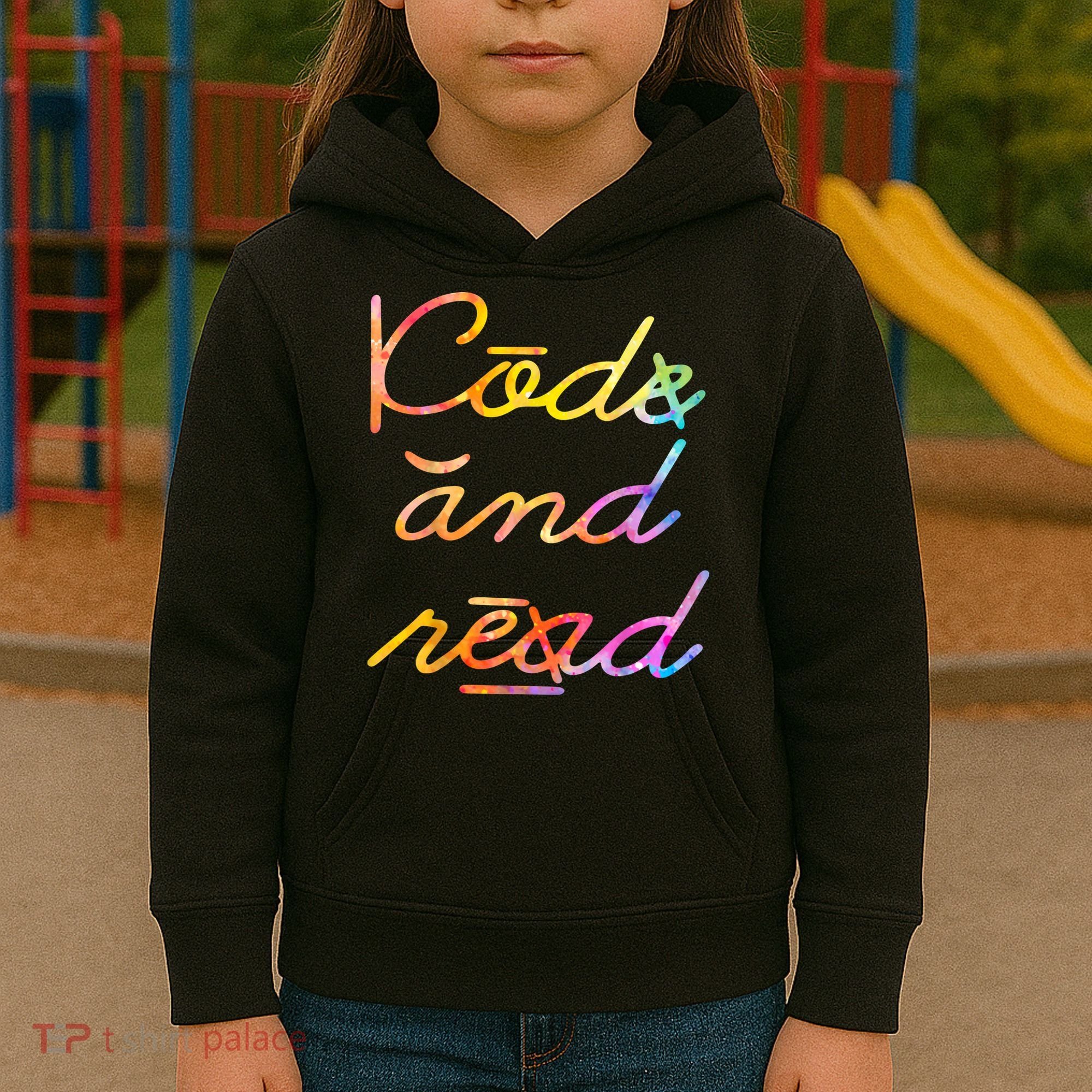 Code And Read Dyslexia Awareness Kids Hoodie