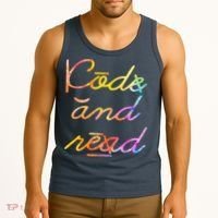 Code And Read Dyslexia Awareness Tank Top thumb 3