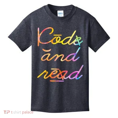 Code And Read Dyslexia Awareness Kids T-Shirt