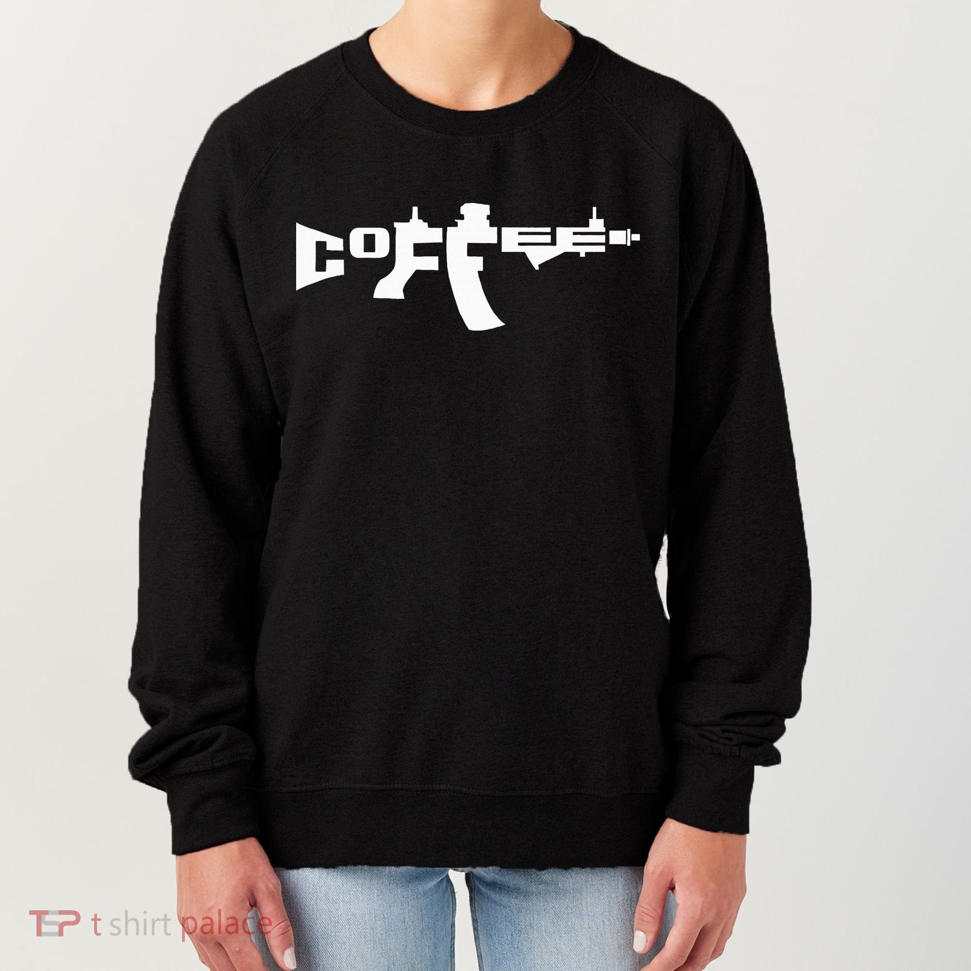 Coffee AR15 Rifle Gun Owner Women's Sweatshirt