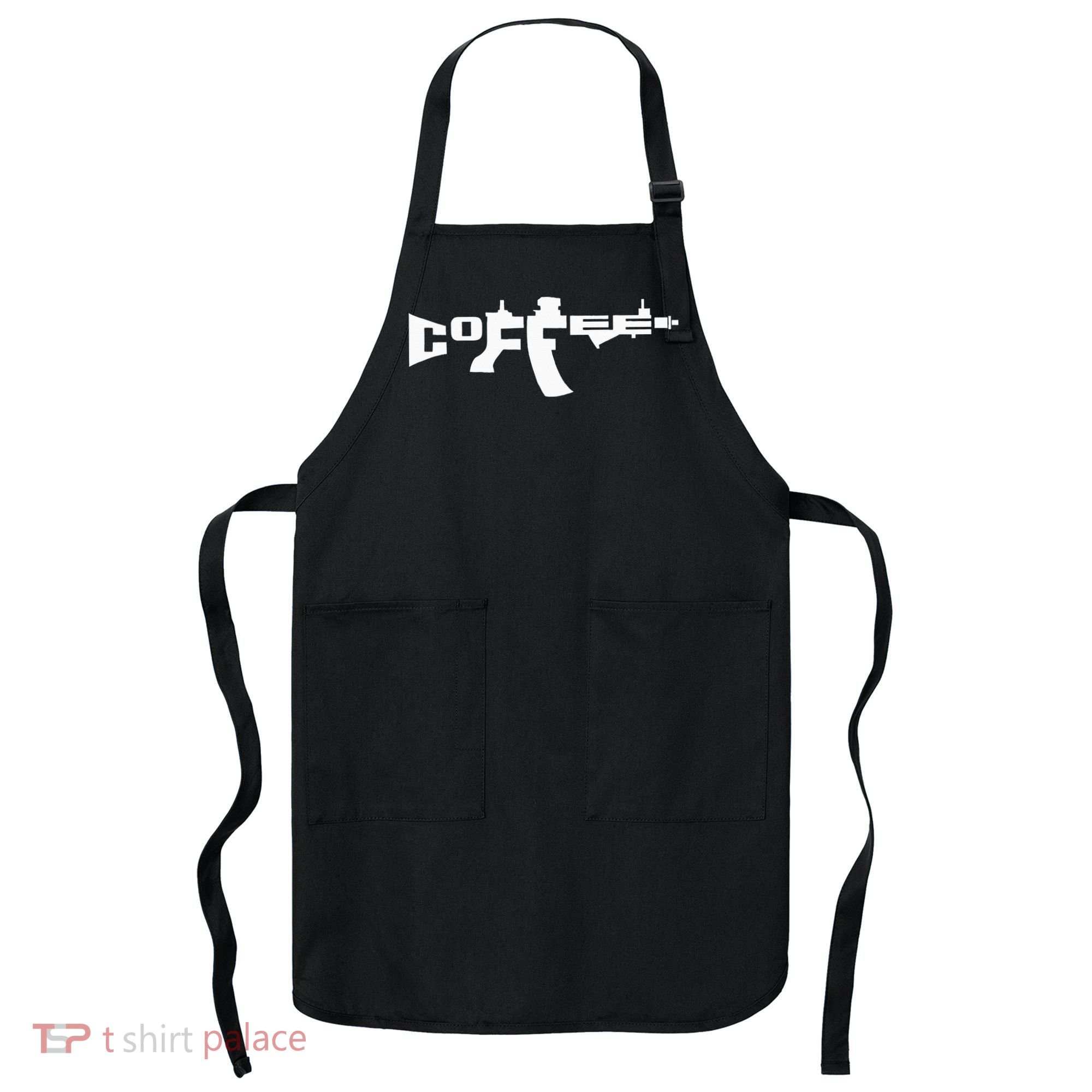 Coffee AR15 Rifle Gun Owner Apron
