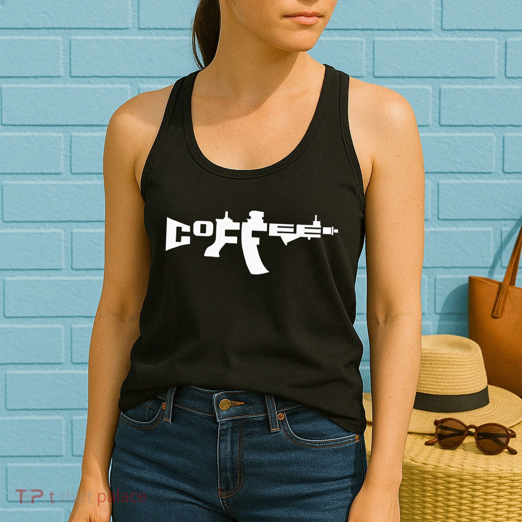 Coffee AR15 Rifle Gun Owner Women's Tank Top